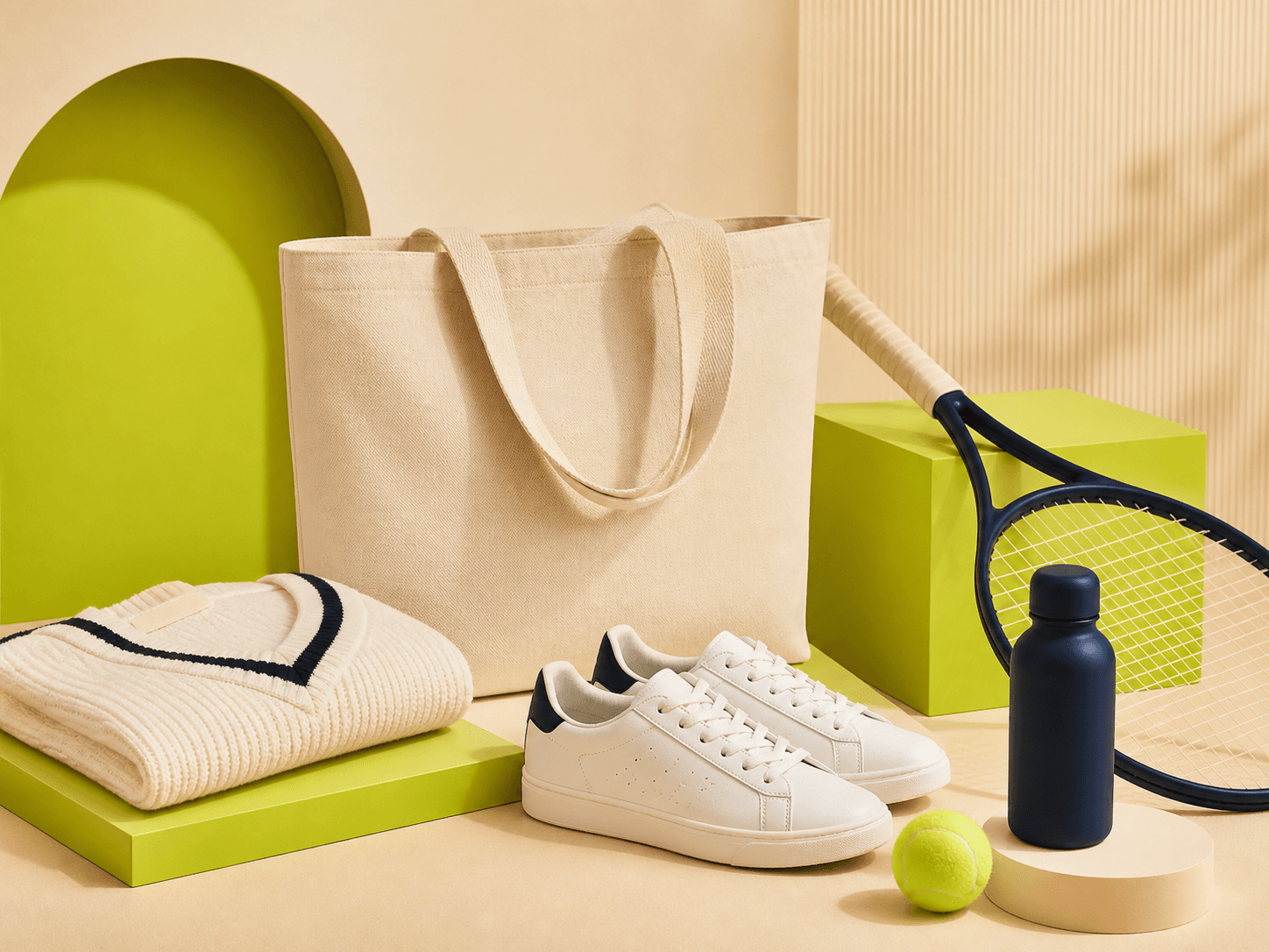 ファッションとスポーツのアイテム